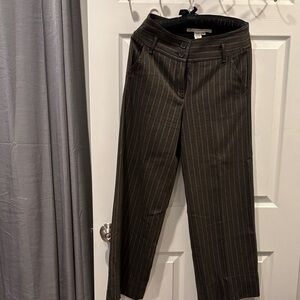 Max Studio Brown Pinstripe Pants